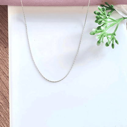 Colar de prata 925 cardano f040 Tamanho: 45cm Cor: Prata