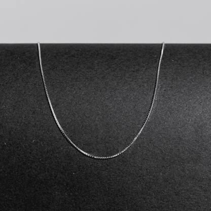 Colar de prata 925 box chain 8l v22 Tamanho: 50cm Cor: Prata
