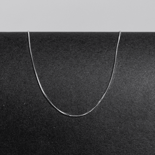 Colar de prata 925 box chain 8l v22 Tamanho: 50cm Cor: Prata