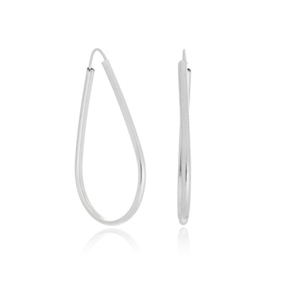 Brinco Argola de prata 925 gota fio redondo Tamanho: 2,0cm