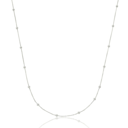 Colar de prata 925 bolinha veneziana Tamanho 40cm