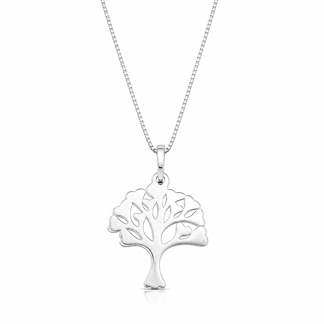 Colar de prata 925 com pingente árvore da vida Cor: Prata