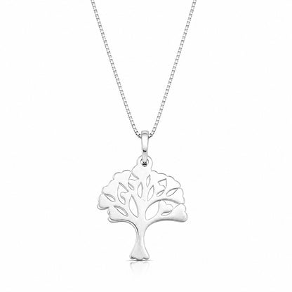 Colar de prata 925 com pingente árvore da vida Cor: Prata